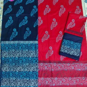 ব্লকের কটন থ্রি পিস 5